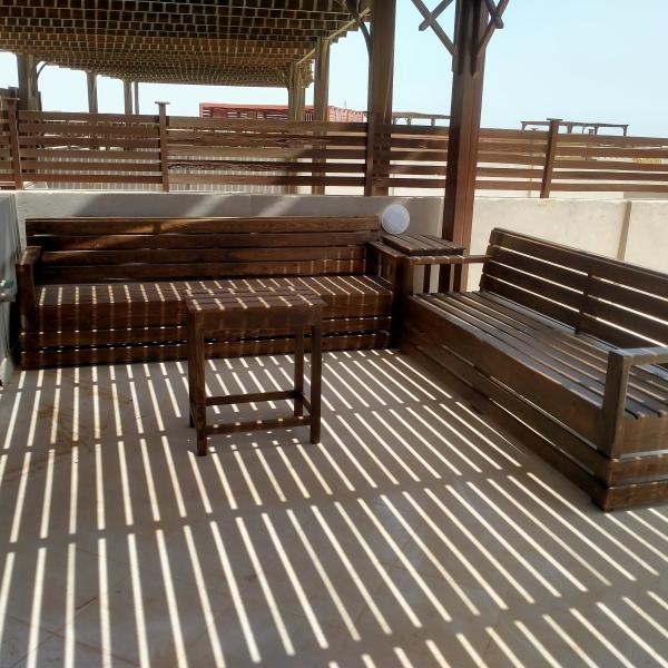 Wooden Sofa Set