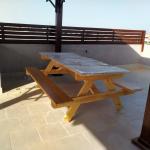 Wooden Picnic Table with Benches