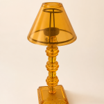 Amber Gold Decorative Candle Holder