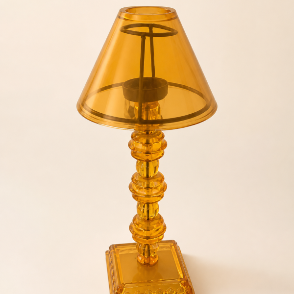 Amber Gold Decorative Candle Holder