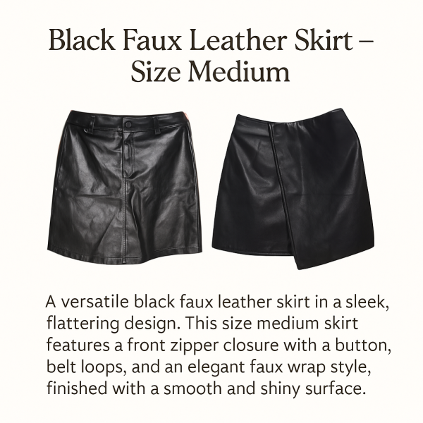 Black Leather Skirt