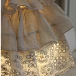 Handmade Linen Lampshade with Lace