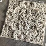Hand-Crocheted Ivory Cardigan