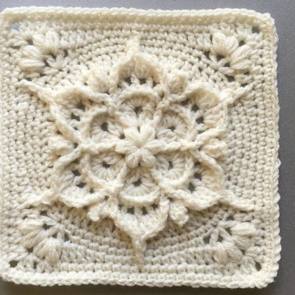 Hand-Crocheted Ivory Cardigan