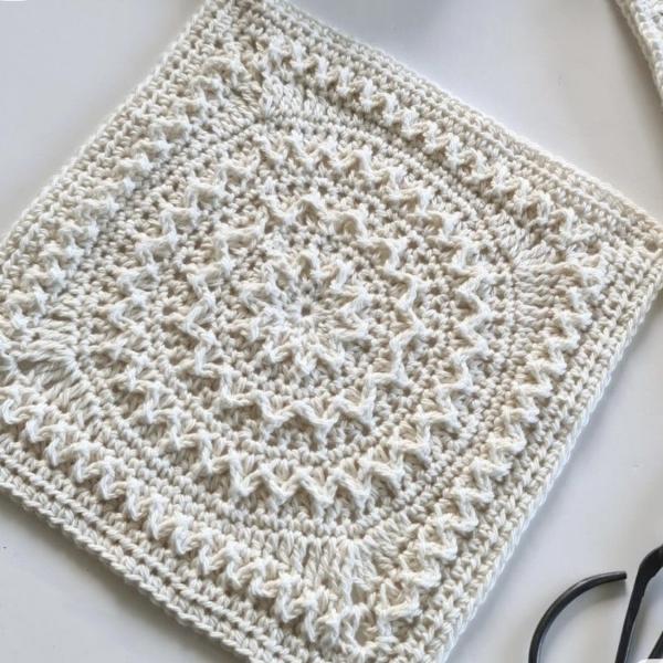 Hand-Crocheted Ivory Cardigan
