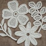 Handmade Crochet Lace Tablecloth on Tulle