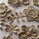 Handmade Crochet Lace Tablecloth on Tulle