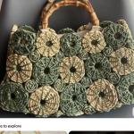 hand-crocheted bags