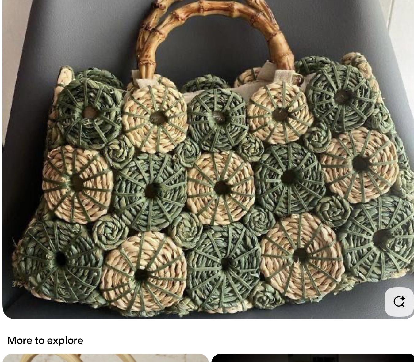 hand-crocheted bags