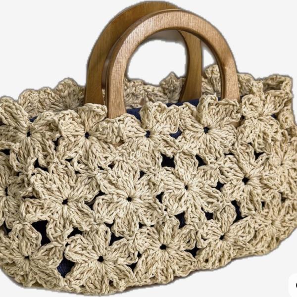 hand-crocheted bags