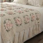 Handmade Crochet Bedspread & 2 Cushion Covers