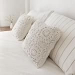 Handmade Crochet Bedspread & 2 Cushion Covers